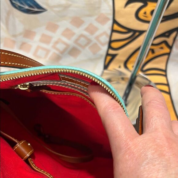 Dooney & Bourke Teal Shoulder Bag - Picture 10 of 16